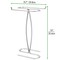 mDesign Metal Hand Towel Holder Stand for Bathroom Vanity Countertop